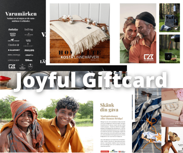 Joyful giftcard + medgåva